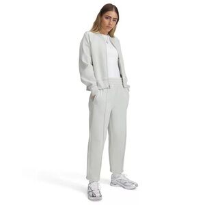 NWT Under Armour woman’s Rival Fleece Pintuck Ankle Pants Gray Heather xlarge